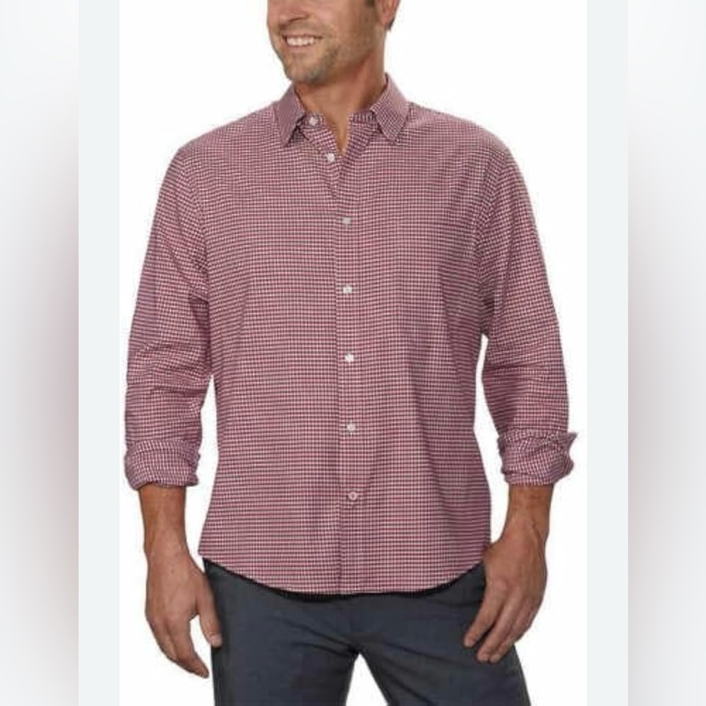Tommy Hilfiger men’s size large button-down shirt with one chest pocket and logo